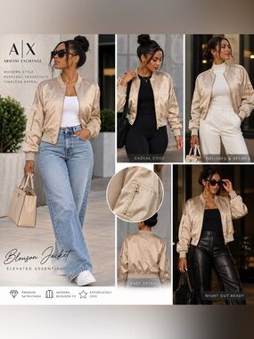 Armani Exchange A|X Women's Blouson Jacket